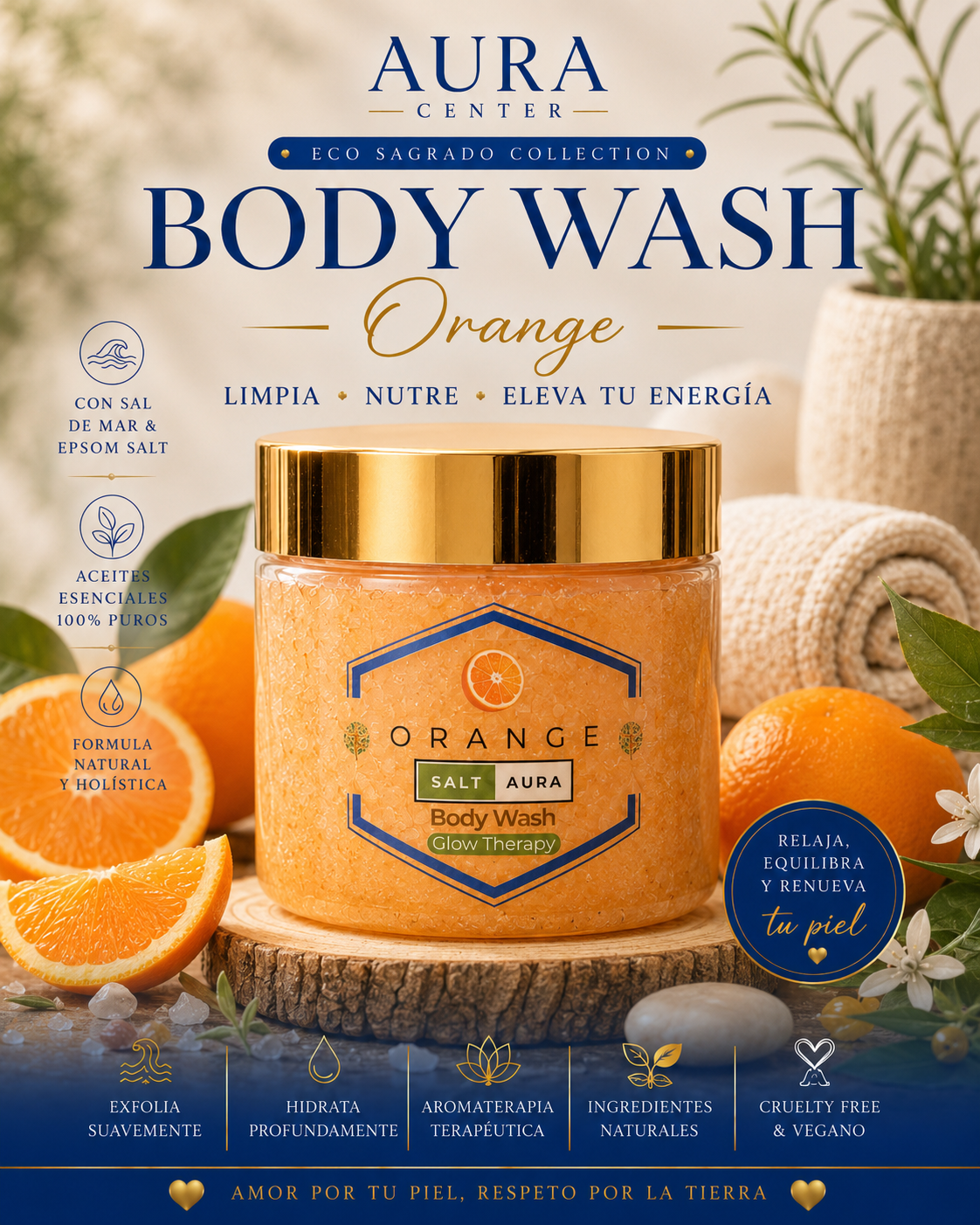 🍊Body Wash/ Exfoliant Orange