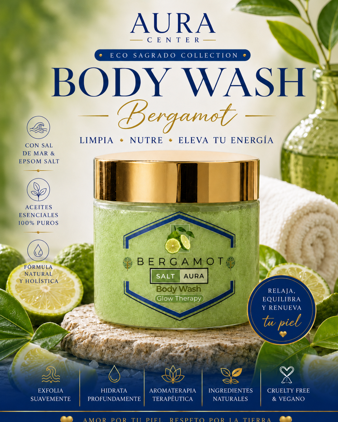 Body Wash de Bergamota 🍋🌿
